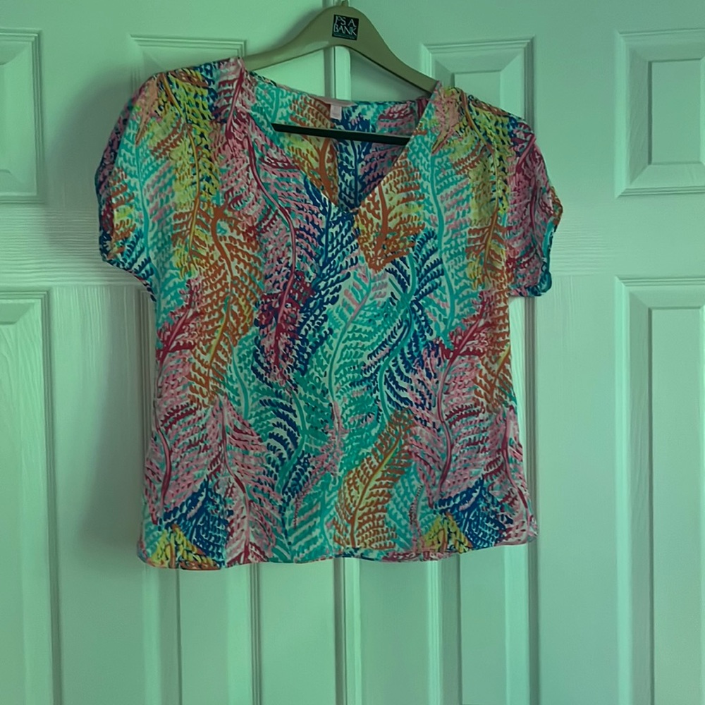Lilly Pulitzer 100% silk blouse (m)